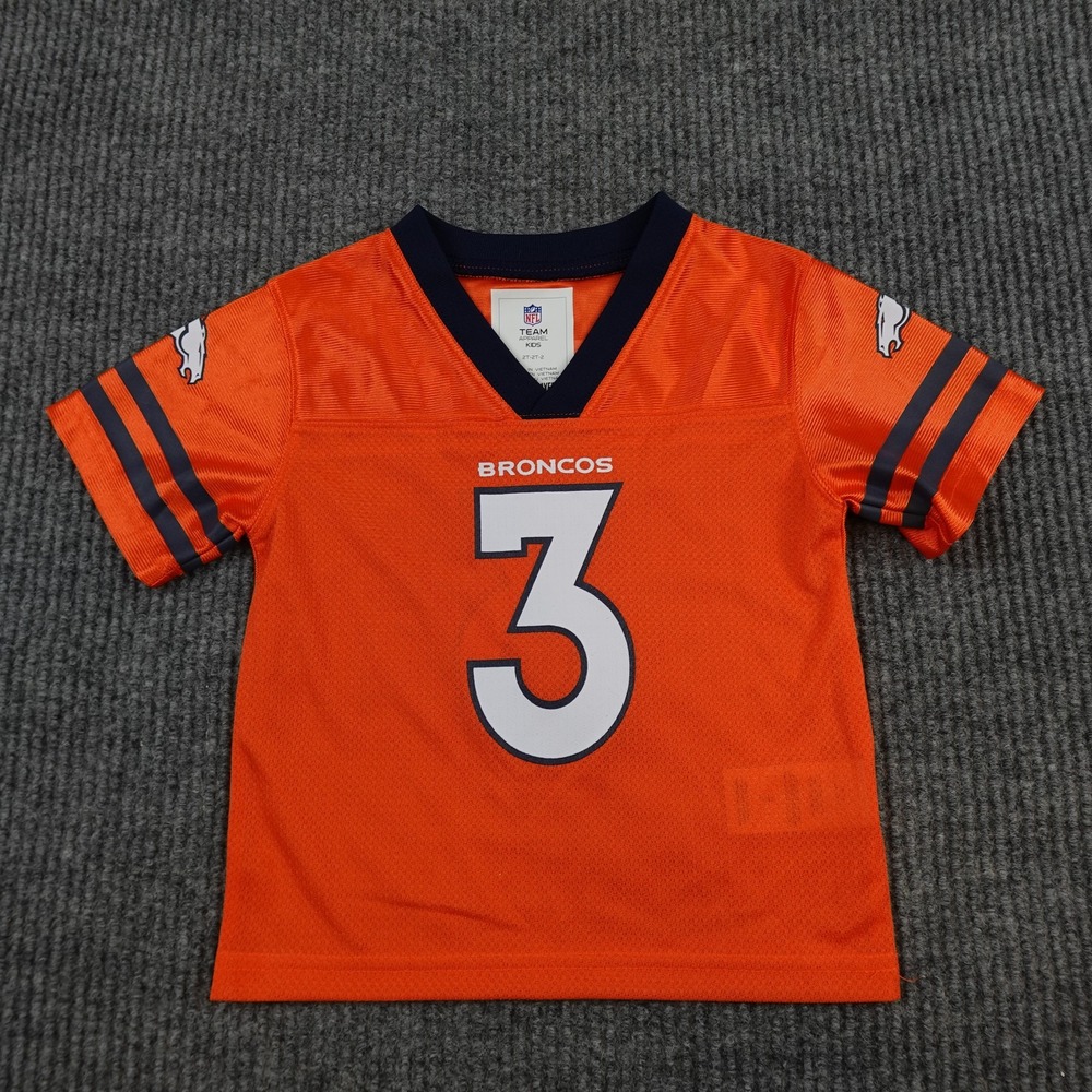 Denver Broncos Football Jersey Boys 2T Kids Orange NFL Team Apparel Wilson 3
